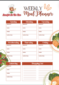 PDF FILLABLE WEEKLY MEAL TRACKER