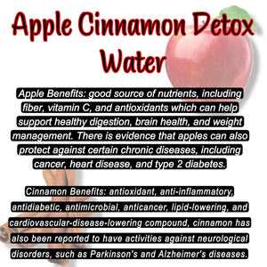 1/2 Gallon Apple Cinnamon Detox Water