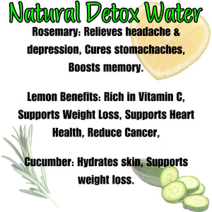 1/2 Gallon Natural Detox Water