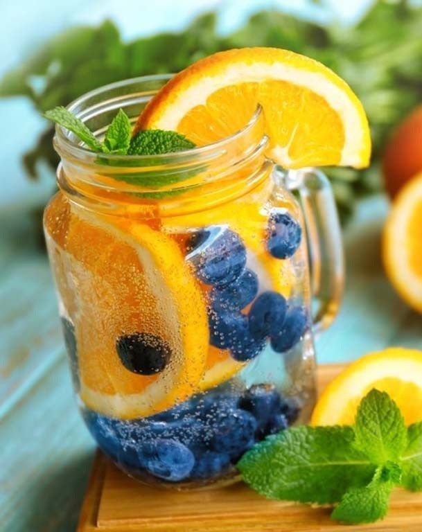 1/2 Gallon Blueberry Orange Detox Water