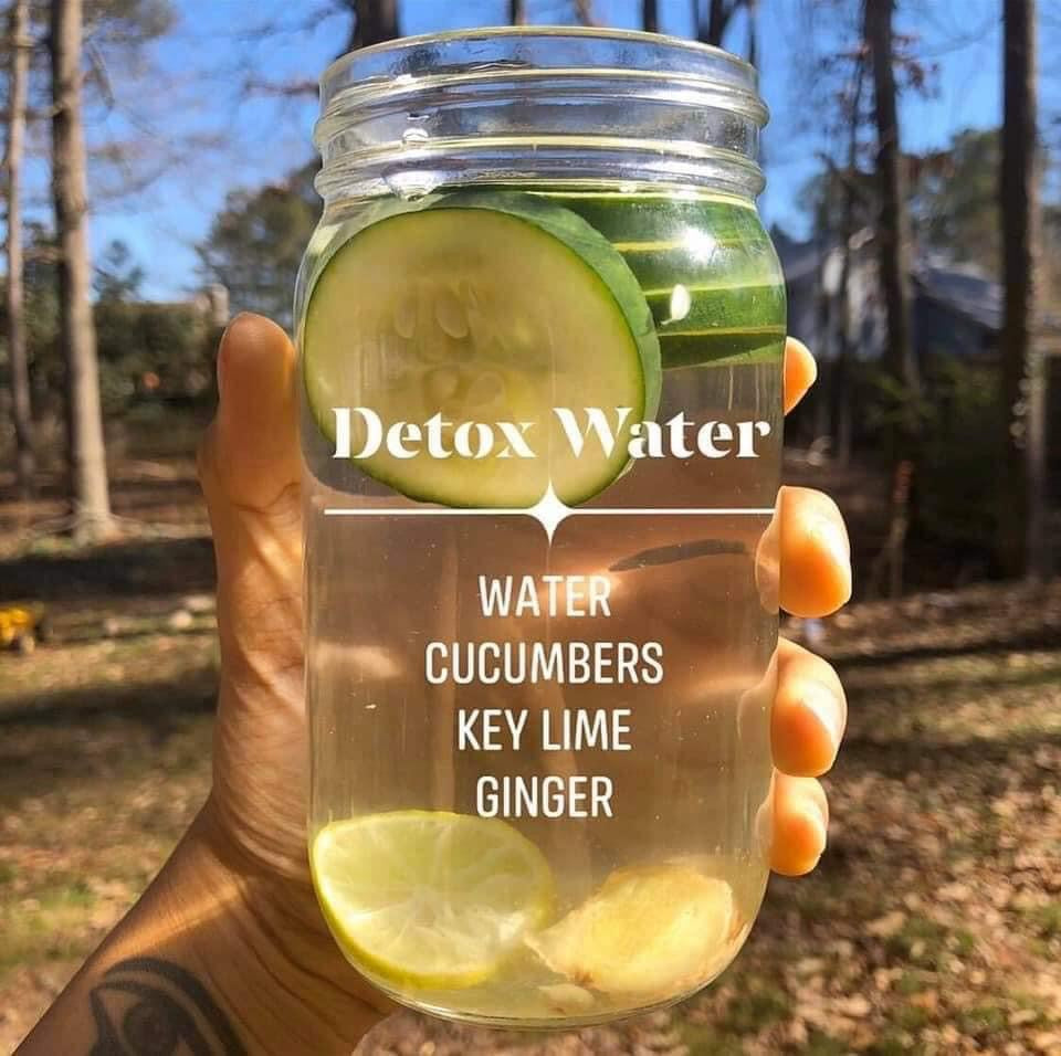 1/2 Gallon Cucumber Ginger Detox Water